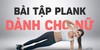 Plank 1 phút bao nhiêu calo ? Cách tập plank để...