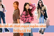 Lên đồ đi chơi ngọt ngào trẻ trung như Triệu Lộ Tư